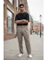 Pantaloni barbati casual regular fit bej 13550