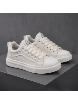 Adidasi barbati casual, albi 1601 T53-2