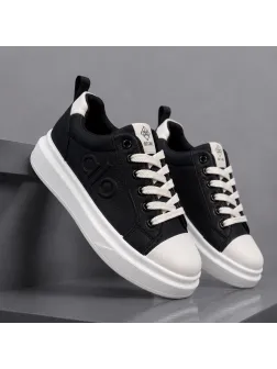 Adidasi barbati casual, negri 1602 TT53-4