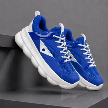 Adidasi barbati casual, premium, albastri 209