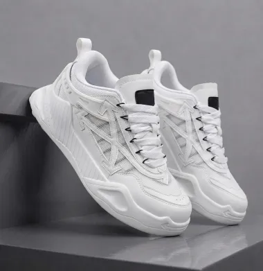 Adidasi barbati casual, premium, albi k19