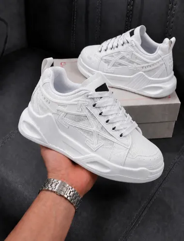 Adidasi barbati casual, premium, albi k19