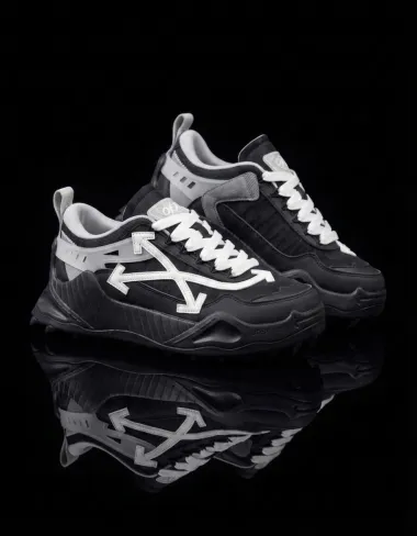 Adidasi barbati casual, premium, negri cu alb k19