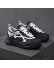 Adidasi barbati casual, premium, negri cu alb k19