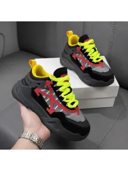 Adidasi barbati casual, premium, negri cu rosu k19