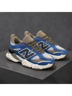 Adidasi barbati casual, premium, maro & albastru L111