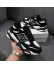 Adidasi barbati casual, premium, negri cu alb L111