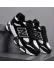 Adidasi barbati casual, premium, negri cu alb L111