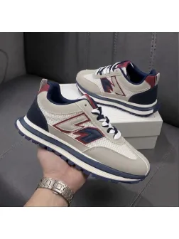 Adidasi barbati casual, premium, bej k12