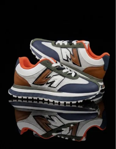 Adidasi barbati casual, premium, orange k12