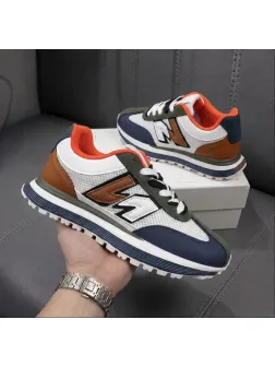 Adidasi barbati casual, premium, orange k12