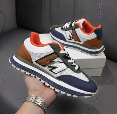 Adidasi barbati casual, premium, orange k12
