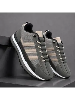 Adidasi barbati casual, premium, kaki k13