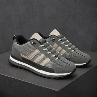 Adidasi barbati casual, premium, kaki k13