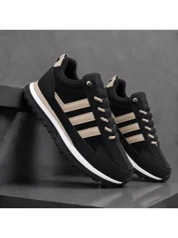 Adidasi barbati casual, premium, negri cu maro k13