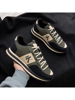 Adidasi barbati casual, premium, kaki k17