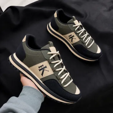 Adidasi barbati casual, premium, kaki k17