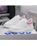 Adidasi dama casual albi cu roz 111