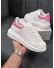 Adidasi dama casual albi cu roz 111