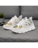 Adidasi dama casual, albi cu auriu, L21