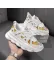 Adidasi dama casual, albi cu auriu, L21