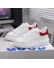 Adidasi dama casual albi cu rosu 111