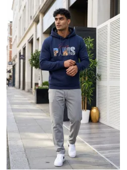 Hanorac barbati slim fit bluemarin 13511