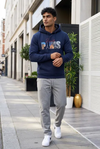 Hanorac barbati slim fit bluemarin 13511