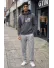 Hanorac barbati slim fit gri inchis 13511