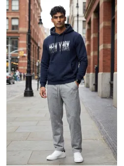 Hanorac barbati slim fit bleumarin 13532