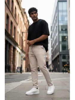 Pantaloni barbati casual bej 3001