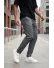 Pantaloni barbati casual gri 3001