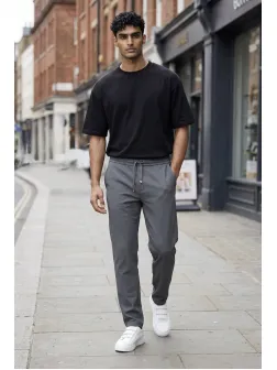 Pantaloni barbati casual gri 3001