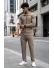 Trening barbati slim fit maro Pantaloni + Hanorac 7500
