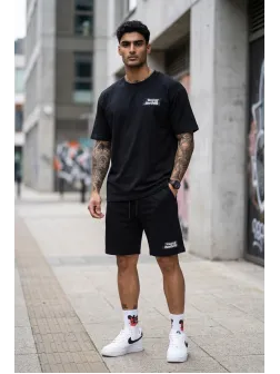Compleu de vara, triocu + pantaloni, negru 7504