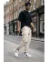 Pantaloni de trening cargo, bej, conici y223
