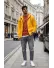 Hanorac barbati slim fit, galben 13526
