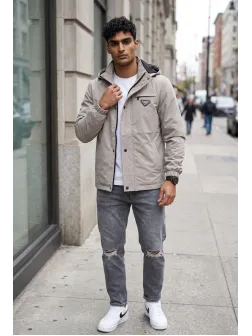 Geaca barbati bej, slim fit 13527