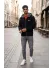 Geaca barbati neagra, slim fit 13528