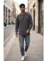 Pulover barbati slim fit gri 13529