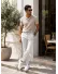 Pantaloni barbati casual, gri, PREMIUM, 13500