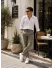 Pantaloni barbati casual, kaki, PREMIUM, 13500