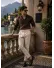 Pantaloni barbati casual, bej, PREMIUM, 13503
