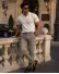 Pantaloni barbati casual, gri, PREMIUM, 13504