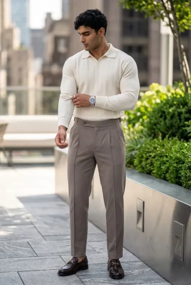 Bluza barbati alba , slim fit 13505
