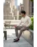 Bluza barbati alba , slim fit 13505