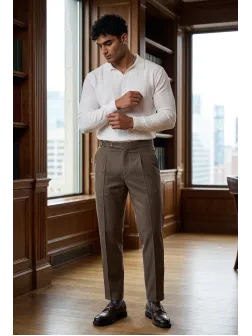 Bluza barbati alba , slim fit CU MIC DEFECT 13508 D3-1.1