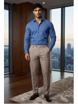 Pantaloni barbati casual, bej, PREMIUM, 13510