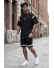 Compleu de vara, negru, triocu + pantaloni 2502 49-3