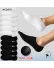 Set 20 sosete albe/negre scurte bumbac